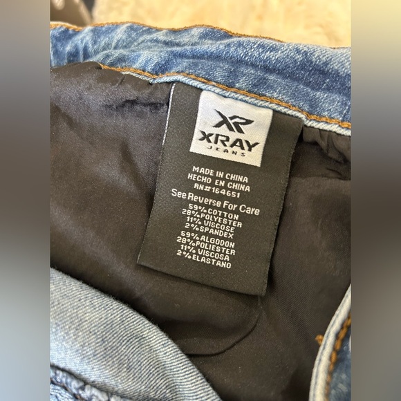 XRAY Men’s Jeans in acid wash slim fit elastic flex stretch size 34/30 - Picture 10 of 10